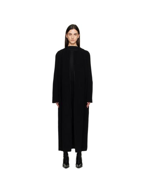 Black Bell-Sleeve Coat