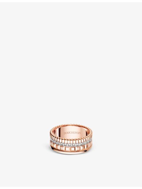 Quatre Radiant Edition rose-gold and 0.24ct diamond ring