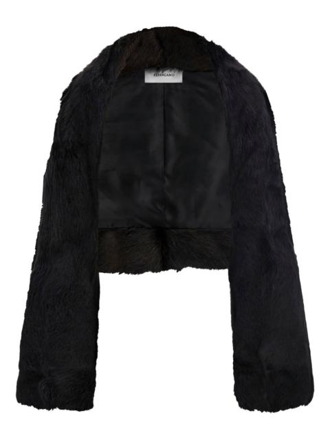 kid skin cropped jacket