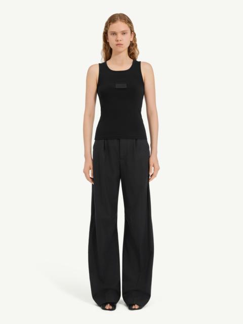 Ribbed jersey tank top