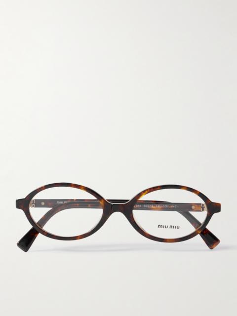 Oval-frame Tortoiseshell Acetate Optical Glasses