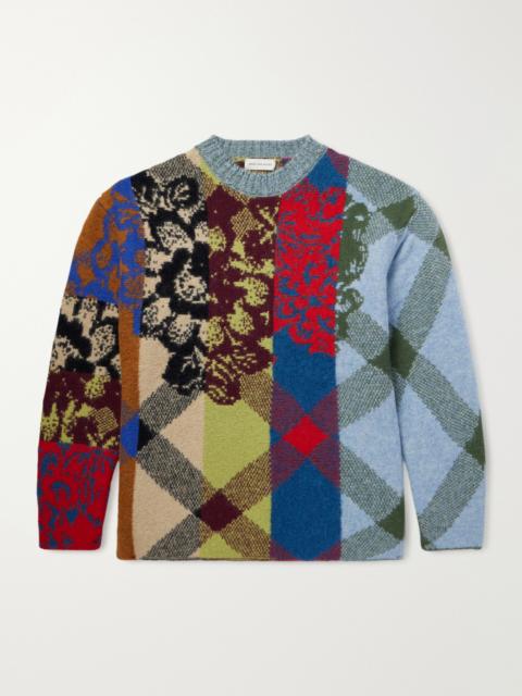 Patchwork Wool-Blend Sweater