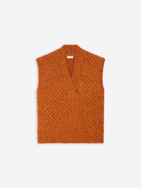 METALLIZED KNIT SWEATER