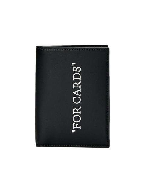 OFF-WHITE Quote Bookish Wallet Black