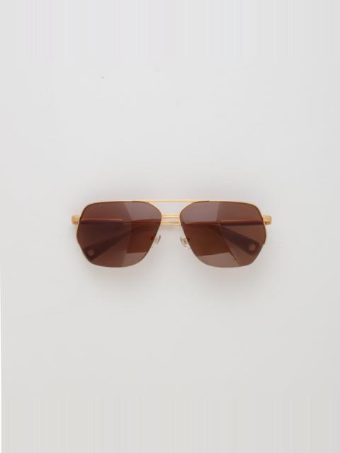 Aviador Sunglasses in Matt Gold
