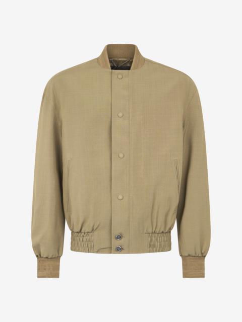 Buttoned Bomber Jacket