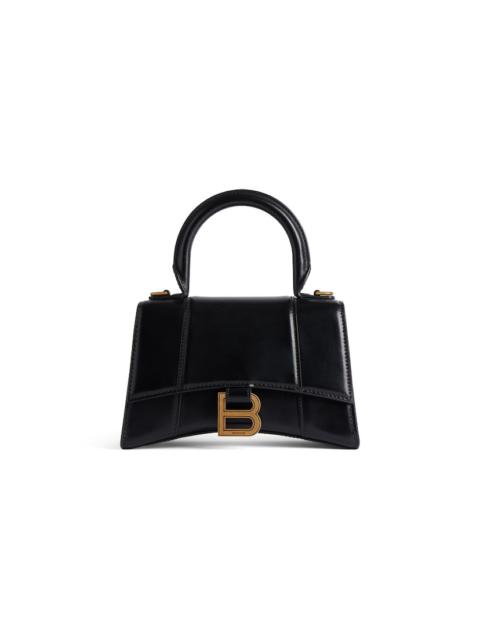 Women's Hourglass Xs Handbag Box in Black