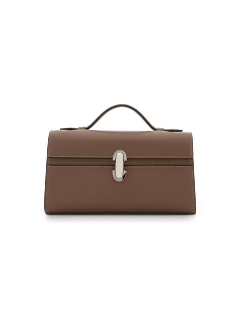 The Symmetry Leather Pochette taupe