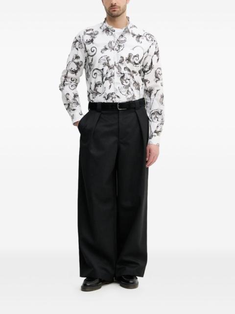baroque-print shirt