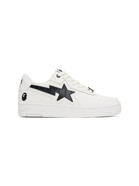 White & Black 'BAPE' STA Icon #1 Sneakers