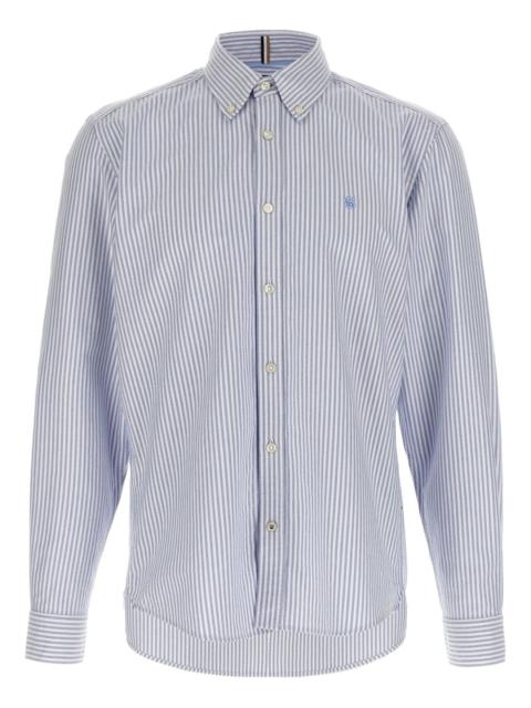 striped button-down shirt