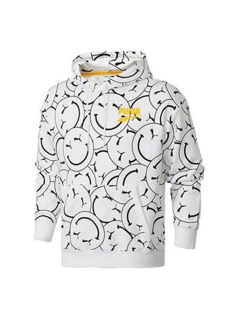 PUMA Club AOP Printed Hooded Fleece White 530367-02