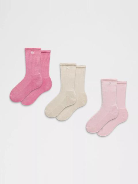 Unisex Daily Essential Crew Socks *3 Pack