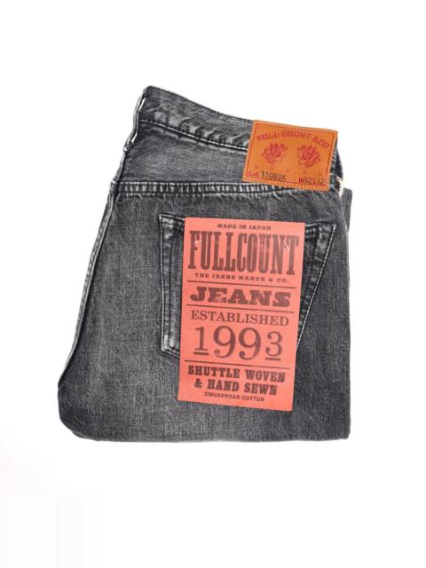 1108BKHW Slim Straight 13.7oz Selvedge Denim Black Dartford