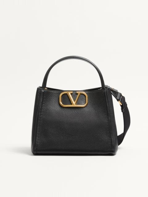 VALENTINO GARAVANI ALLTIME MEDIUM HANDBAG IN GRAINY CALFSKIN