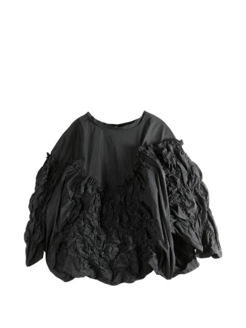 ruffled blouse
