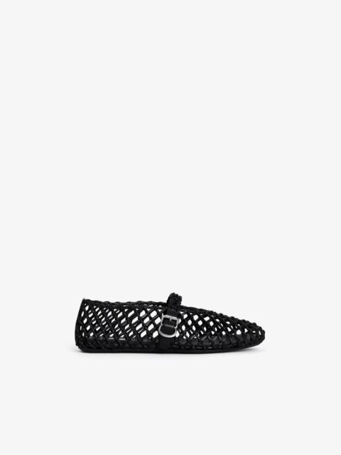 BALLET FLATS IN BRAIDED LAMBSKIN