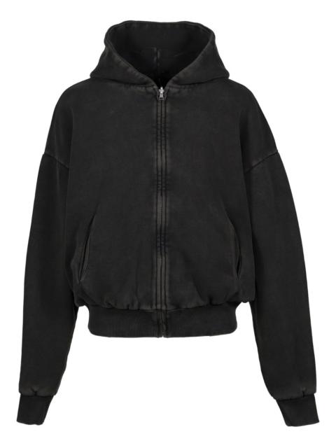 cotton zip-up hoodie