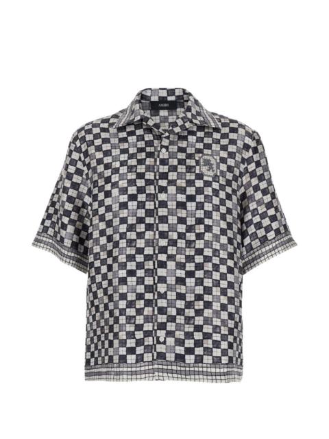 checked short-sleeve shirt
