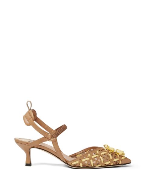 Fendi Interwoven Flower Sandals