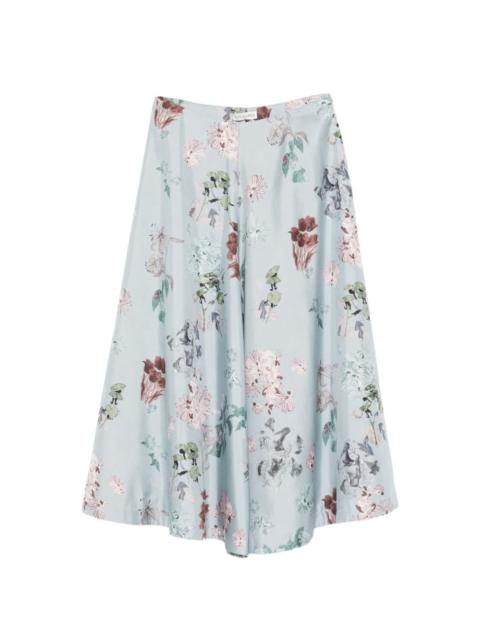 floral midi skirt