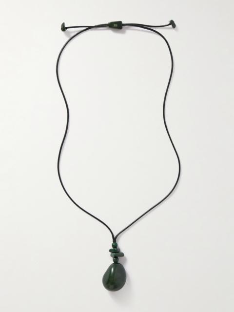 The Pendant Tagua And Leather Necklace