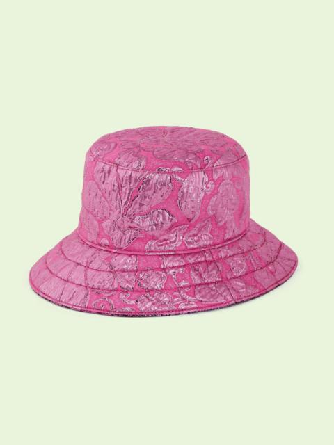 GG lamé jacquard reversible bucket hat