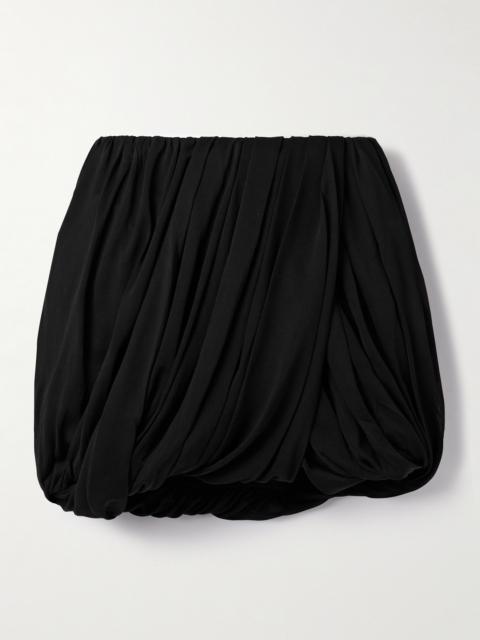 Ambrine Draped Jersey Mini Skirt