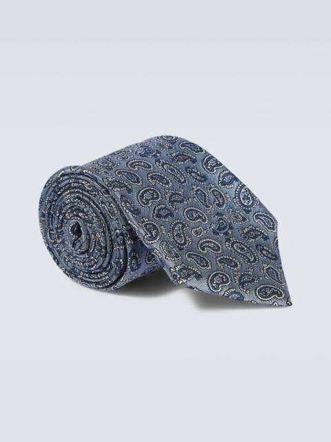 Paisley silk tie
