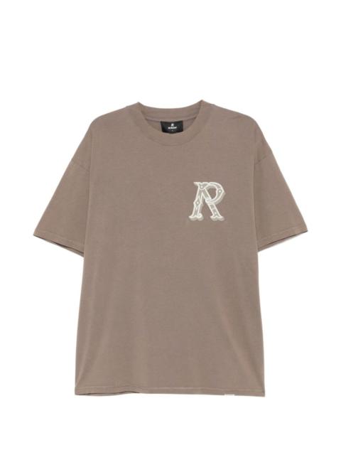 logo-embroidered T-shirt