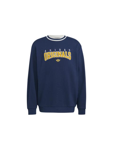 adidas Script Crew Sweatshirt Collegiate Navy