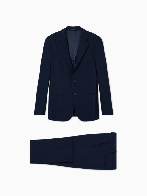 ASV SOHO LINE SINGLE-BREASTED SUIT IN SILK AND WOOL CRÊPE