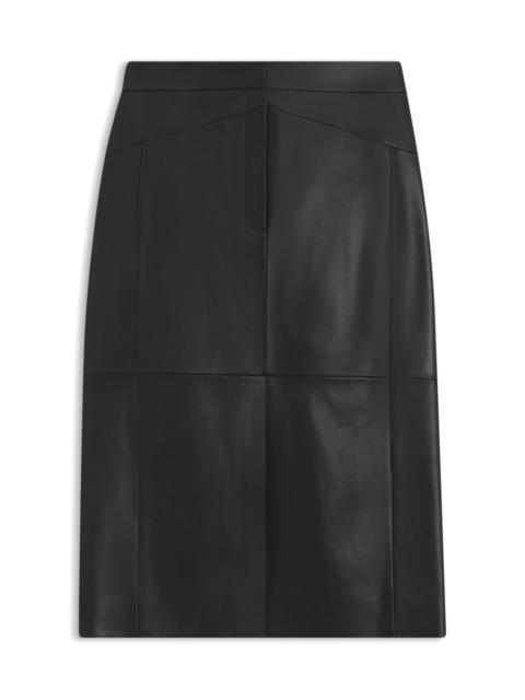 PENCIL SKIRT IN LUSTROUS LEATHER