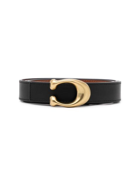 signature buckle reversible belt