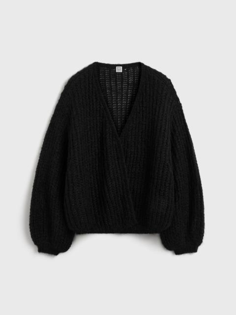 Puffed cardigan black