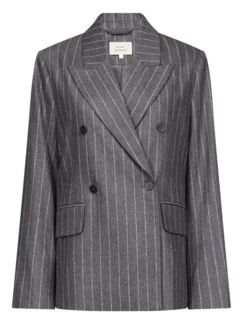 Kalen pinstripe double-breasted blazer