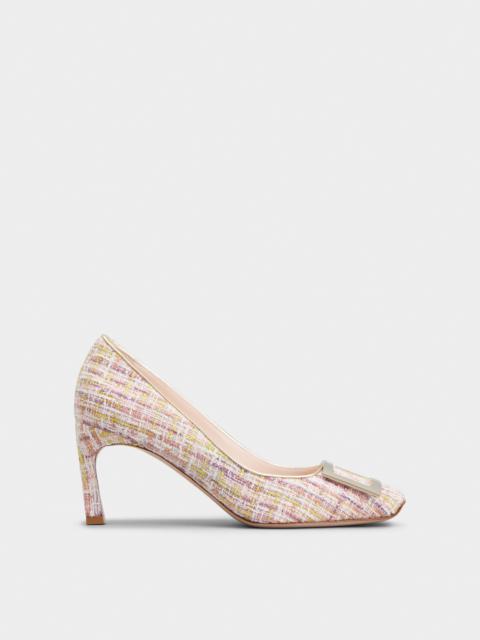 Trompette Metal Buckle Pumps in Fabric