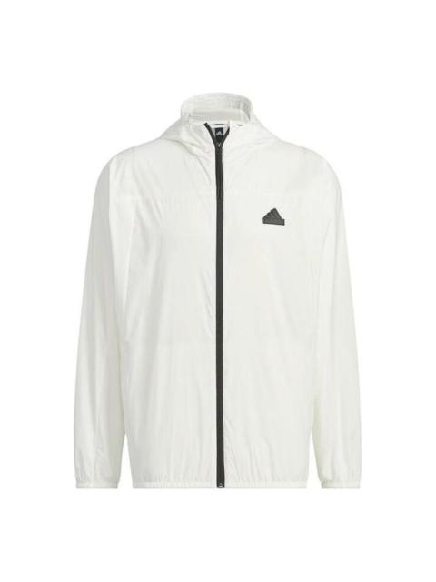adidas Tech Lightweight Woven Jacket Asia Sizing 'White' IT3942
