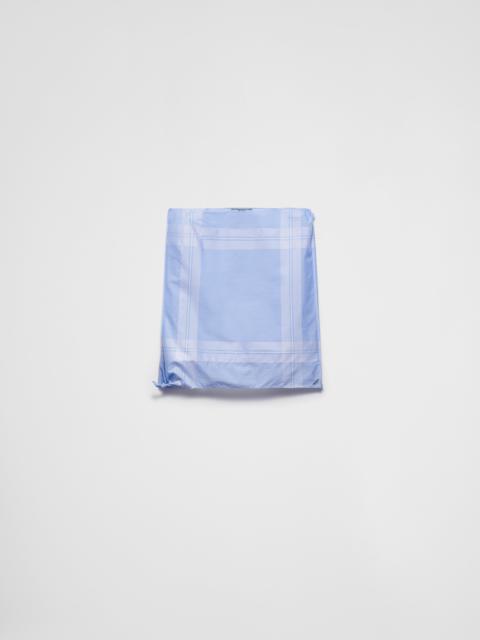 Checked cotton skirt