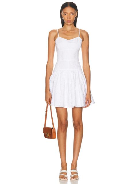 Eyelet Mini Dress
