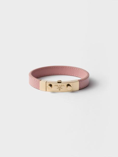 Saffiano leather bracelet