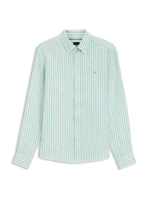REGULAR-FIT SHIRT IN STRIPED LINEN