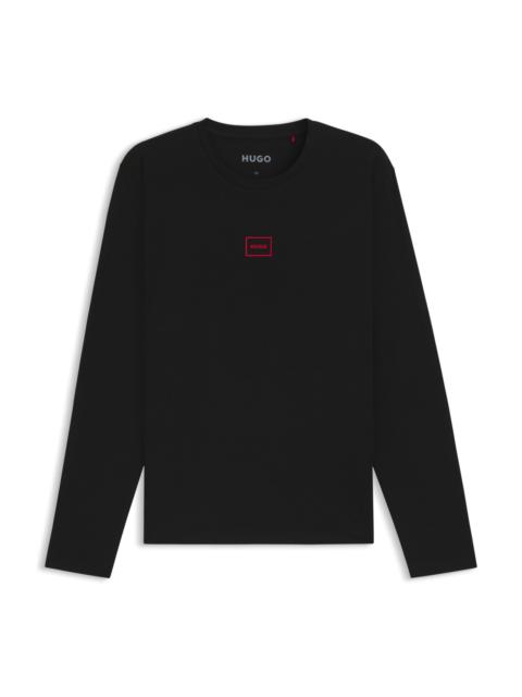 STRETCH-COTTON UNDERWEAR T-SHIRT WITH LOGO PRINT