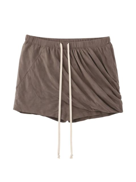 Buds draped-detail shorts