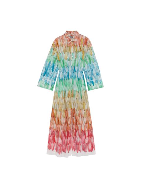 Long dress Rainbow - Printed poplin