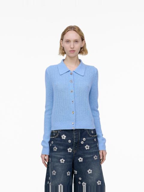 CABLE-KNIT CHARM CARDIGAN