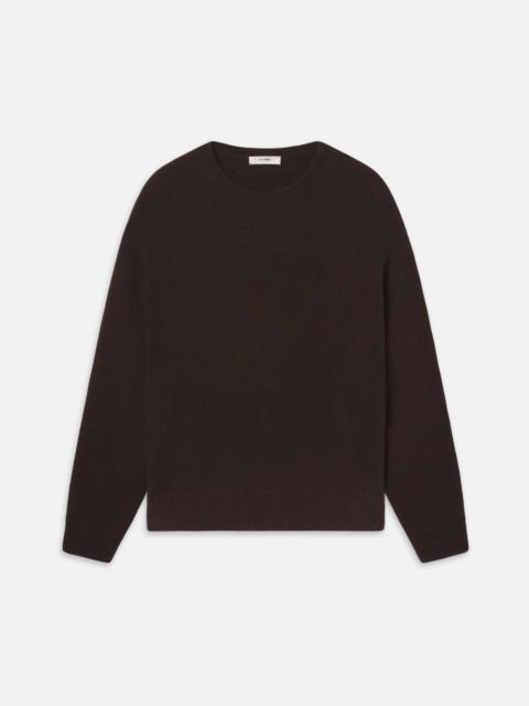 The Cashmere Brushed Sweater in Coffee