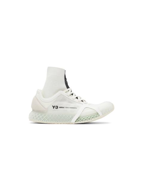 White Mesh Runner 4D Low Sneakers
