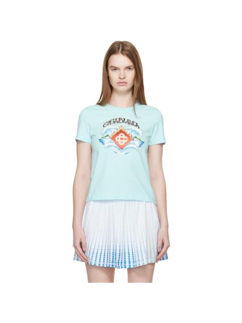 Blue Waves Fitted T-shirt