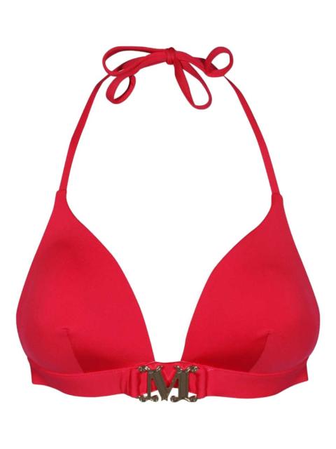 logo-plaque triangle bikini top